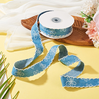 Polyester Denim Ribbons OCOR-TAC0003-18B-1