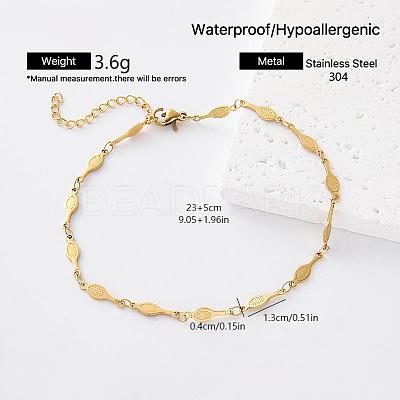 Vintage 304 Stainless Steel Link Chain Bracelets for Women SR6188-6-1