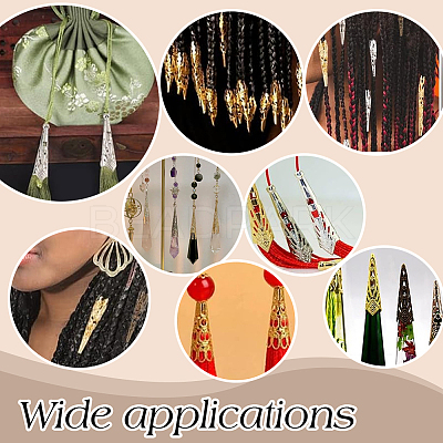 200Pcs 2 Colors Iron Bead Cones FIND-PH0023-37-1