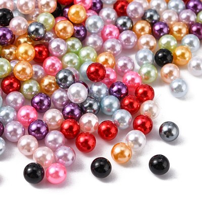 Imitation Pearl Acrylic Beads OACR-S011-6mm-ZM-1