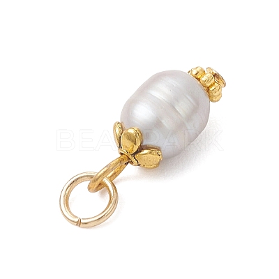 Natural Cultured Freshwater Pearl Pendants PALLOY-JF05029-1