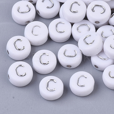 Plating Acrylic Beads X-PACR-R243-04C-1
