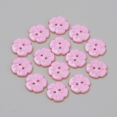 2-Hole Acrylic Buttons X-BUTT-Q037-08I-1
