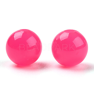 Opaque Plastic Beads X-KY-T005-6mm-625-1