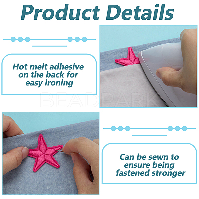 3Bags Cloth Hot Melt Adhesive Clothing Patches AJEW-FG0004-96-1