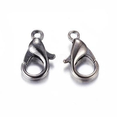 Zinc Alloy Lobster Claw Clasps X-E102-NFB-1