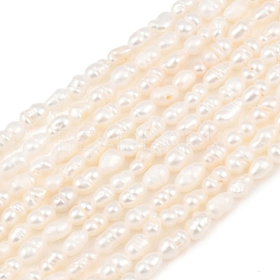 Natural Cultured Freshwater Pearl Beads Strands PEAR-F020-09-1