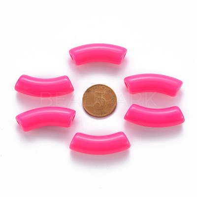 Opaque Acrylic Beads MACR-S372-001B-S005-1