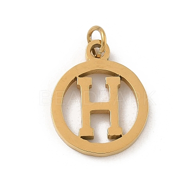 304 Stainless Steel Charms
with Jump Ring LS-STAS-R001-02G-H-1