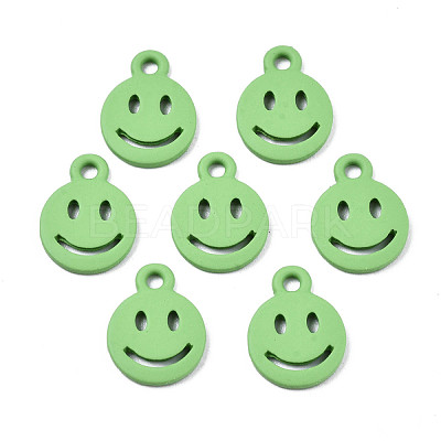 Spray Painted Alloy Charms X-PALLOY-T075-121A-RS-1