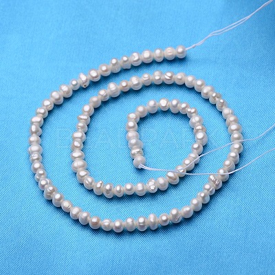 Potato Natural Cultured Freshwater Pearl Beads Strands PEAR-E007-3-4mm-AA-1