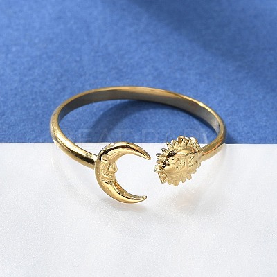 304 Stainless Steel Finger Rings X-AJEW-Z009-02B-G-1