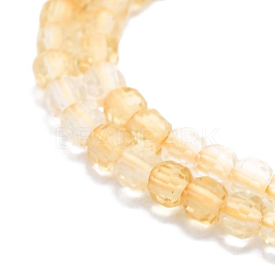 Heated Natural Citrine Beads Strands G-P457-B01-05-1
