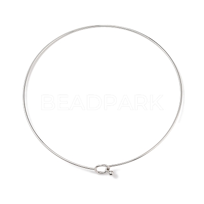 Rack Plating Brass Choker Necklaces NJEW-Q348-03P-1