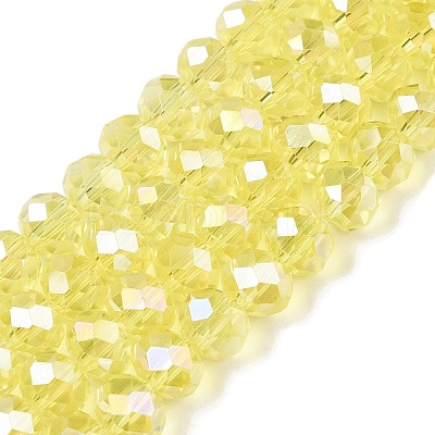 Electroplate Glass Beads Strands EGLA-A044-T8mm-B29-1