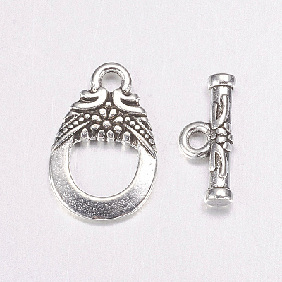 Tibetan Style Toggle Clasps LS-AC2014-1