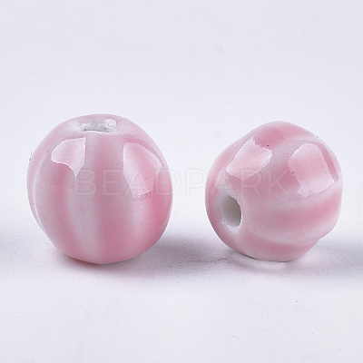 Handmade Porcelain Beads X-PORC-S498-25B-1