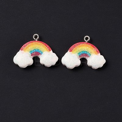 Opaque Resin Pendants RESI-G040-D03-B-1