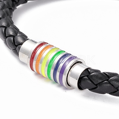 Rainbow Pride Bracelet BJEW-F425-01A-1