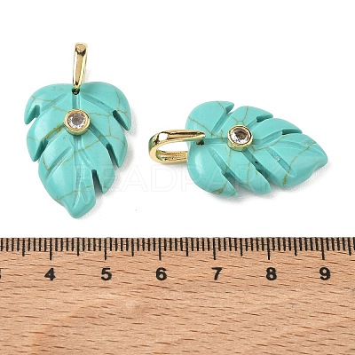 Synthetic Turquoise Pendants GG-CBA105B-01A-G-1