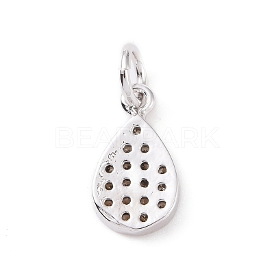 Brass Micro Pave Cubic Zirconia Pendants KK-I614-064P-1
