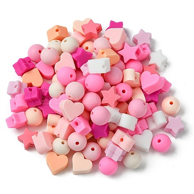 100Pcs Silicone Beads SIL-CJ0001-66-1