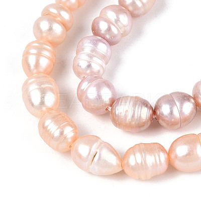 Natural Cultured Freshwater Pearl Beads Strands PEAR-N012-05Y-03-1
