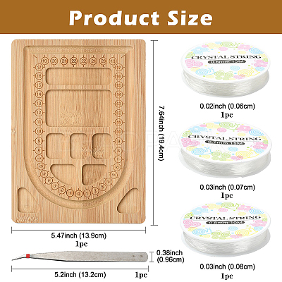 Rectangle Wood Bracelet Design Boards TOOL-YW0001-39-1