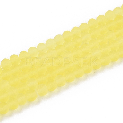 Transparent Glass Beads Strands EGLA-A044-T4mm-MD29-1