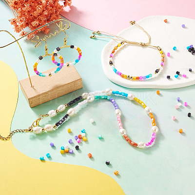 300Pcs 10 Colors Natural Freshwater Shell Beads SHEL-TA0001-06-1