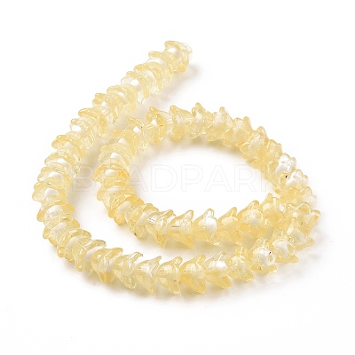 Transparent Glass Beads Strands LAMP-H061-01C-06-1