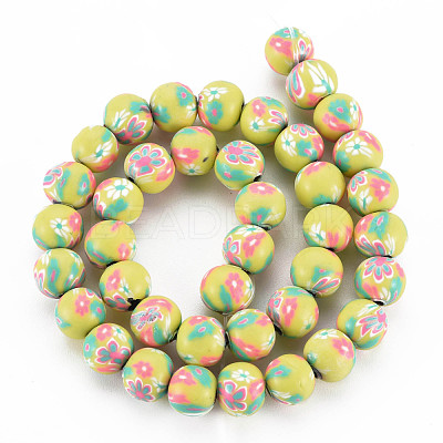 Handmade Polymer Clay Beads Strands CLAY-N008-055-07-1