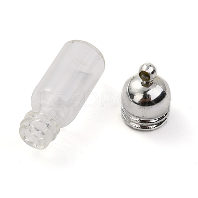 Glass Bottle Pendants GLAA-H105-14A-1