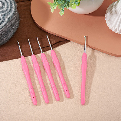 TPR Handle Aluminum Crochet Hook Needles TOOL-TA0001-13E-1
