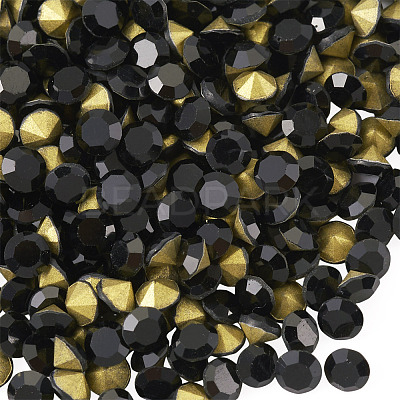 1 Bag Pointed Back Glass Rhinestone Cabochons RGLA-TADJ0001-01A-01-1