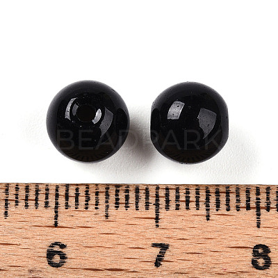 Opaque Solid Color Glass Beads GLAA-N007-8mm-A16-1