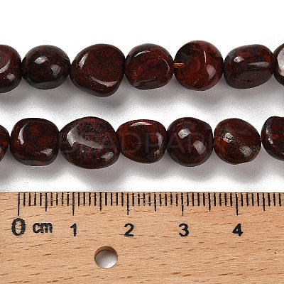 Natural Brecciated Jasper Beads Strands G-P497-01E-92-1