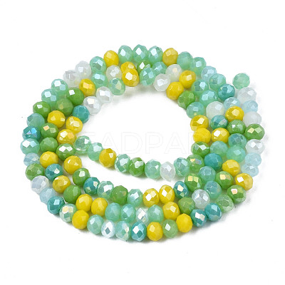 Opaque Glass Beads Strands GLAA-T006-07-A04-1