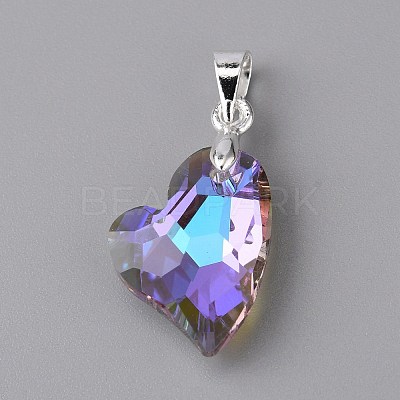 Electroplate Glass Pendants FIND-TAC0009-67S-04-1