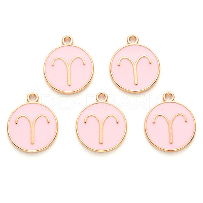 Alloy Enamel Pendants ENAM-S124-01A-09A-1