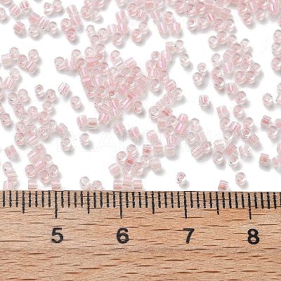 Transparent Inside Colours Glass Seed Beads SEED-H003-04F-1