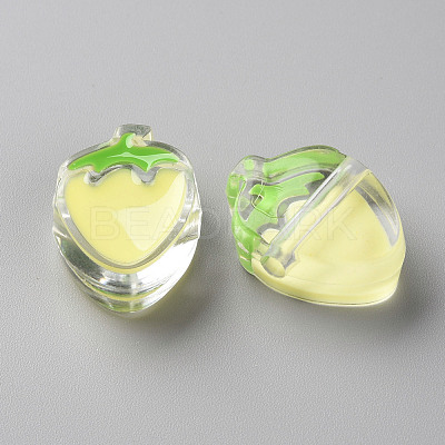 Transparent Enamel Acrylic Beads TACR-S155-003B-1