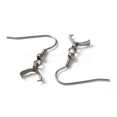 304 Stainless Steel Earring Hooks X-STAS-WH0035-14P-1