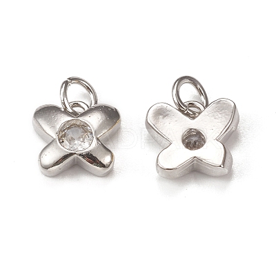 Glass Charms KK-E068-VB219-1