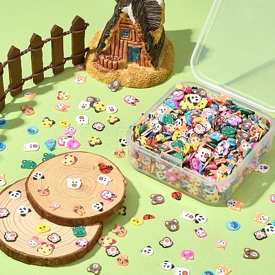 24G Handmade Polymer Clay Cabochons CLAY-YW0001-17B-1