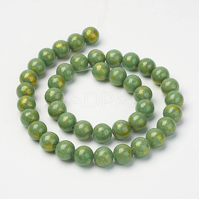 Natural Mashan Jade Beads Strands G-P232-01-I-8mm-1