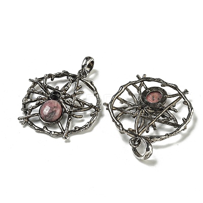 Natural Rhodonite Pendants G-P547-05AS-08-1