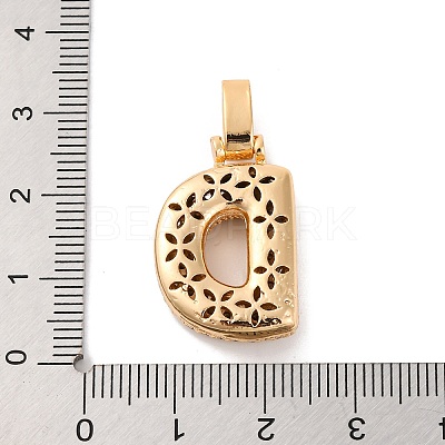 Brass Micro Pave Cubic Zirconia Pendants KK-C076-29D-G01-1