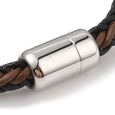 Braided Microfiber Leather Cord Bracelets BJEW-B096-10P-1