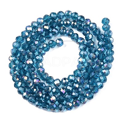 Electroplate Glass Beads Strands EGLA-A044-T3mm-B27-1